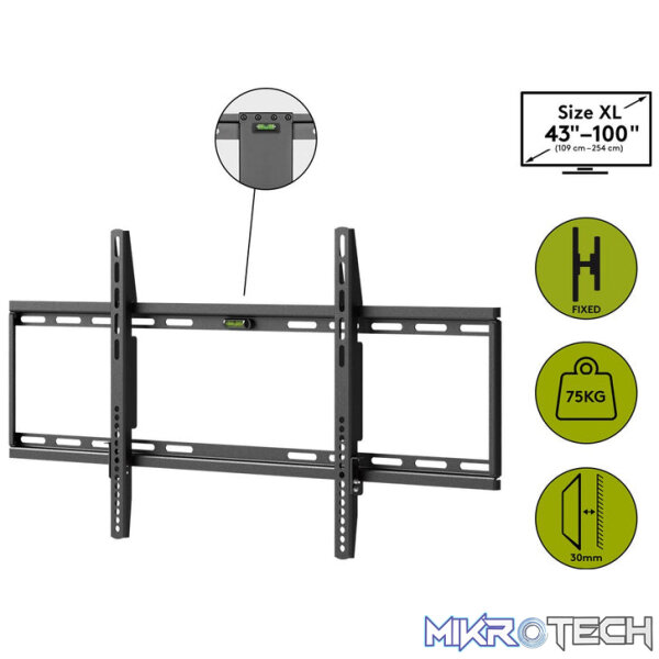 Goobay TV wall mount Basic FIXED (XL) 43" to 100" - Image 2
