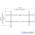 Goobay TV wall mount Basic FIXED (XL) 43" to 100" - Image 9