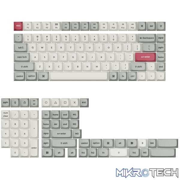 Keychron Double-Shot PBT OSA Keycap Set - Retro Keychron Double-Shot PBT OSA Keycap Set - Retro
