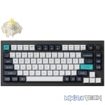 Keychron Q1 Max QMK/VIA RGB Wireless Custom Mechanical Keyboard (Gateron BANANA Switches) - Black