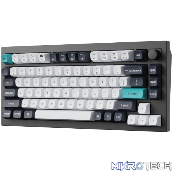 Keychron Q1 Max QMK/VIA RGB Wireless Custom Mechanical Keyboard (Gateron BANANA Switches) - Black - Image 3