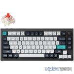Keychron Q1 Max QMK/VIA RGB Wireless Custom Mechanical Keyboard (Gateron RED Switches) - Black