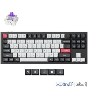 Keychron Q3 HE QMK 80% Wireless Custom Mechanical Keyboard (Nebula Switch) – Carbon Black