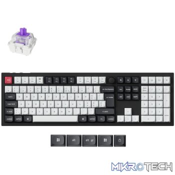 Keychron Q6 HE QMK Full-size Wireless Custom Mechanical Keyboard (Nebula Switch) – Carbon Black