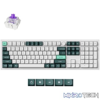 Keychron Q6 HE QMK Full-size Wireless Custom Mechanical Keyboard (Nebula Switch) – Shell White