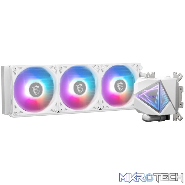 MSI MAG Coreliquid I360 ARGB AIO Liquid CPU Cooler – White - Image 2