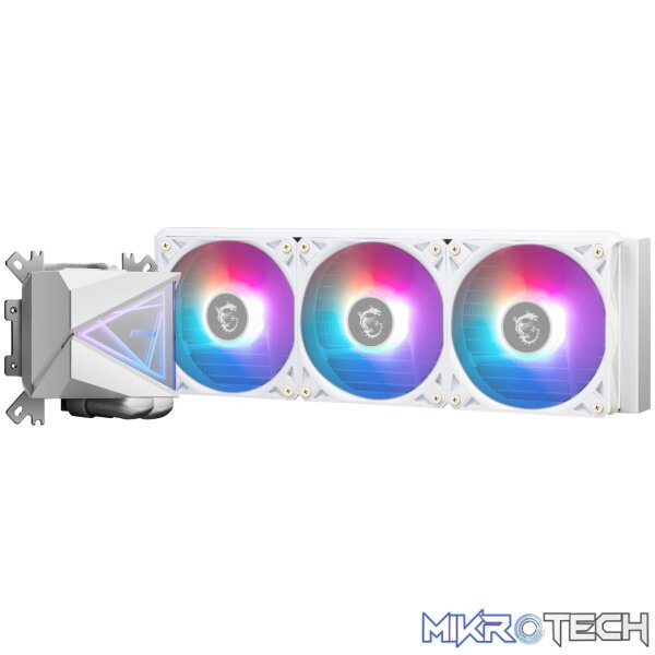MSI MAG Coreliquid I360 ARGB AIO Liquid CPU Cooler – White - Image 3