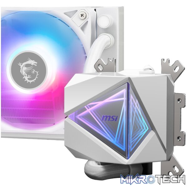 MSI MAG Coreliquid I360 ARGB AIO Liquid CPU Cooler – White - Image 5