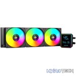 PCBuilder BLIZZARD FREEZE 360mm AIO ARGB Liquid CPU Cooler - Black