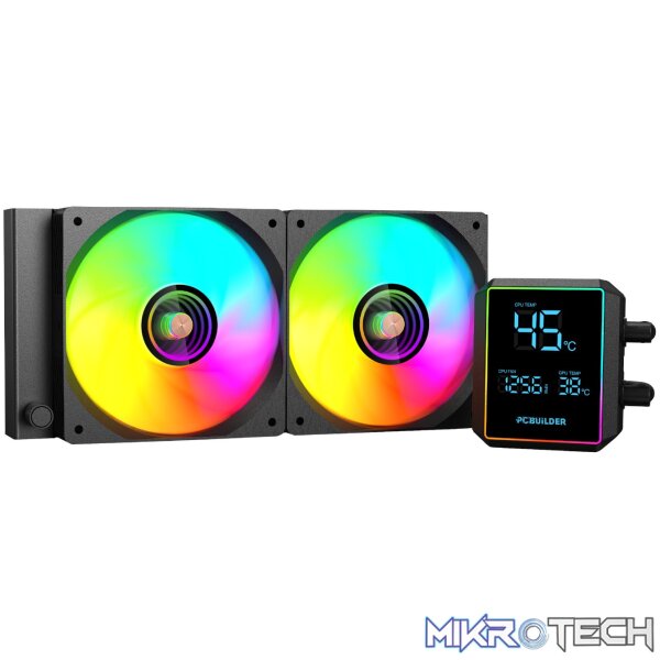 PCBuilder BLIZZARD FROST 240mm AIO ARGB Liquid CPU Cooler - Black PCBuilder BLIZZARD FROST 240mm AIO ARGB Liquid CPU Cooler - Black