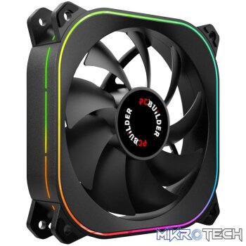 PCBuilder TORNADO CHILL 120mm ARGB Fan - Black
