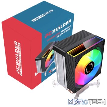 PCBuilder TYHPOON COOL 90mm Air CPU Cooler - Black