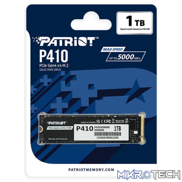 Patriot P410 PCIe Gen4 x4 M.2 2280 1TB SSD - Image 4