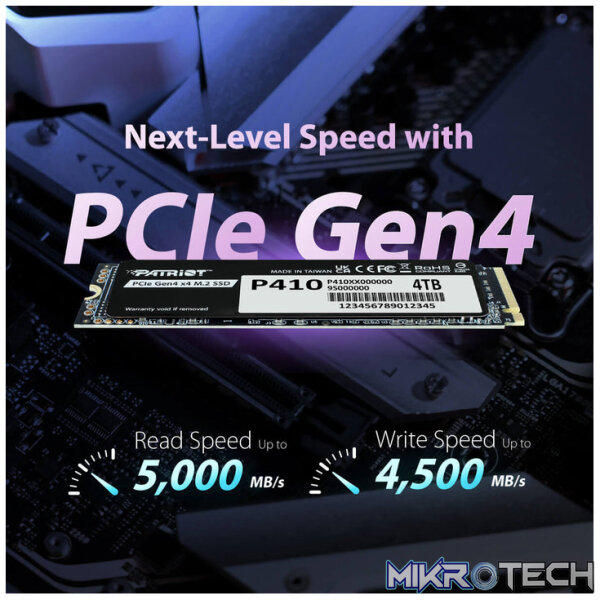 Patriot P410 PCIe Gen4 x4 M.2 2280 1TB SSD - Image 6