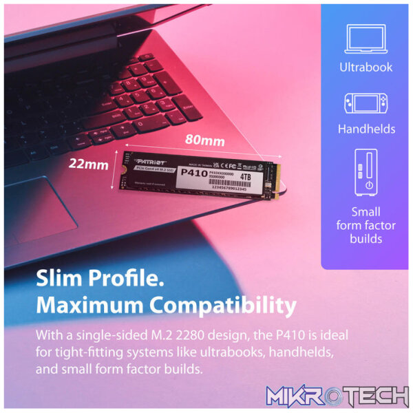 Patriot P410 PCIe Gen4 x4 M.2 2280 1TB SSD - Image 10