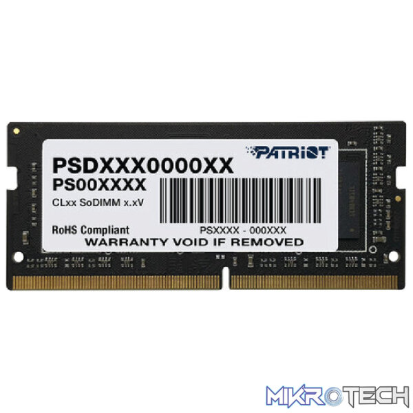 Patriot Signature Line DDR4 3200MHz Notebook Memory Patriot Signature Line DDR4 3200MHz Notebook Memory