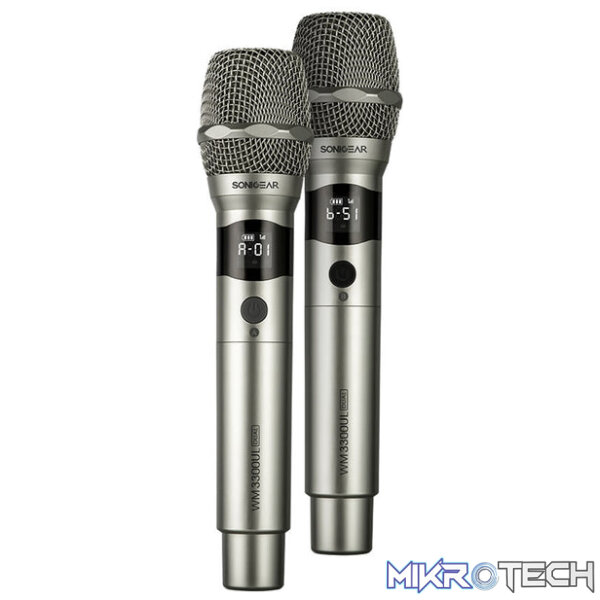 SonicGear WM 3300 UL Dual Professional UHF Wireless Microphone - Image 2