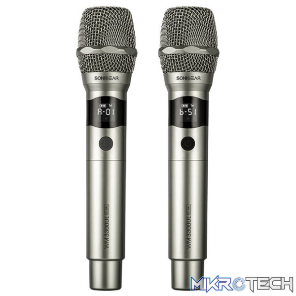 SonicGear WM 3300 UL Dual Professional UHF Wireless Microphone - Image 4