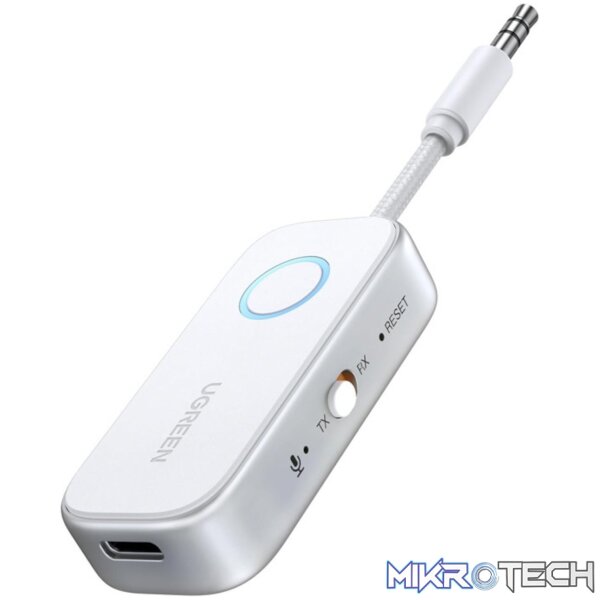 UGreen 3.5mm Bluetooth 5.4 Audio Receiver/Transmitter - White - Image 2