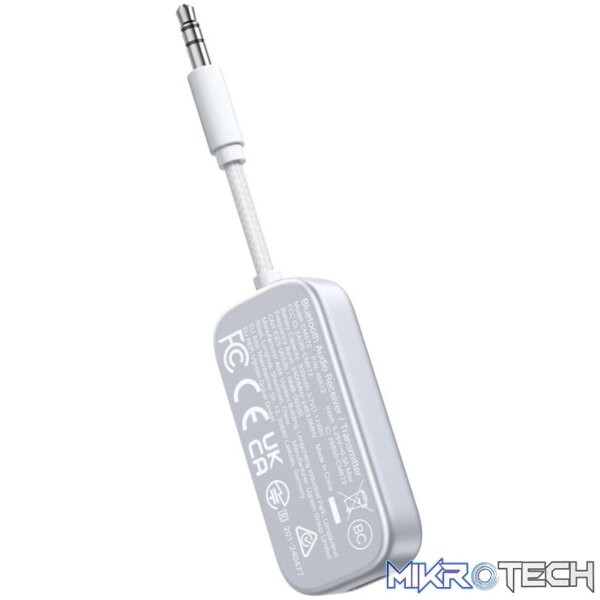 UGreen 3.5mm Bluetooth 5.4 Audio Receiver/Transmitter - White - Image 3