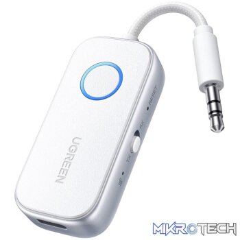 UGreen 3.5mm Bluetooth 5.4 Audio Receiver/Transmitter - White