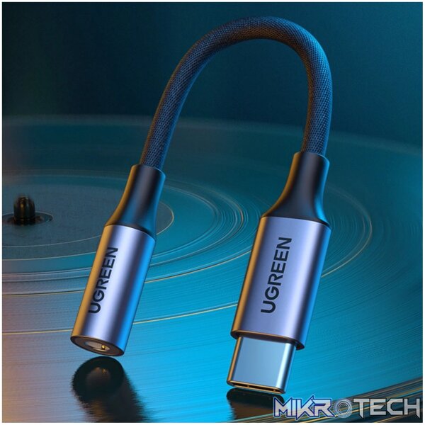 UGreen AV161 USB Type-C to 3.5mm 10cm Adapter - Image 4