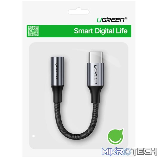 UGreen AV161 USB Type-C to 3.5mm 10cm Adapter - Image 5