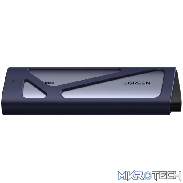 UGreen CM777 M.2 NVMe/SATA SSD Enclosure (20Gbps) – Silver - Image 2