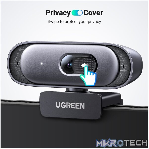 UGreen CM778 2K 30FPS Web Camera - Black - Image 2