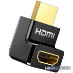 UGreen HD112 HDMI 4K Male to Female Up-angled Connector - Black