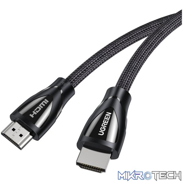 UGreen HDMI 2.1 Male to Male Cable 3M (8K@60Hz | 4K@120Hz) – Black - Image 2