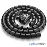 UGreen LP121 Cable Protection Tube 25mm x 5M - Black - Image 2