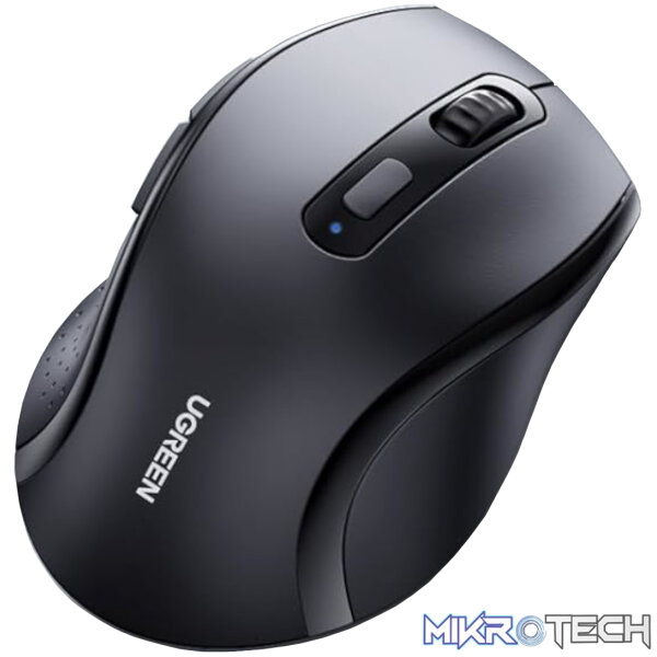 UGreen M511 Ergonomic 2.4GHz Wireless Mouse - Black - Image 3