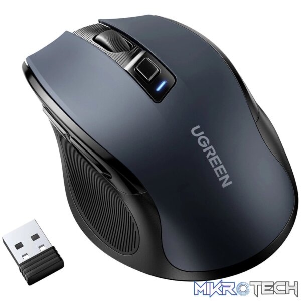 UGreen MU006 2.4GHz Wireless Optical Mouse – Black - Image 2