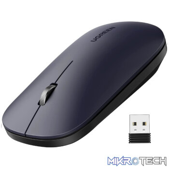 UGreen Portable 2.4GHz Wireless Mouse - Black
