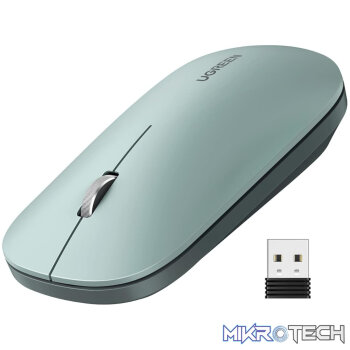 UGreen Portable 2.4GHz Wireless Mouse - Green