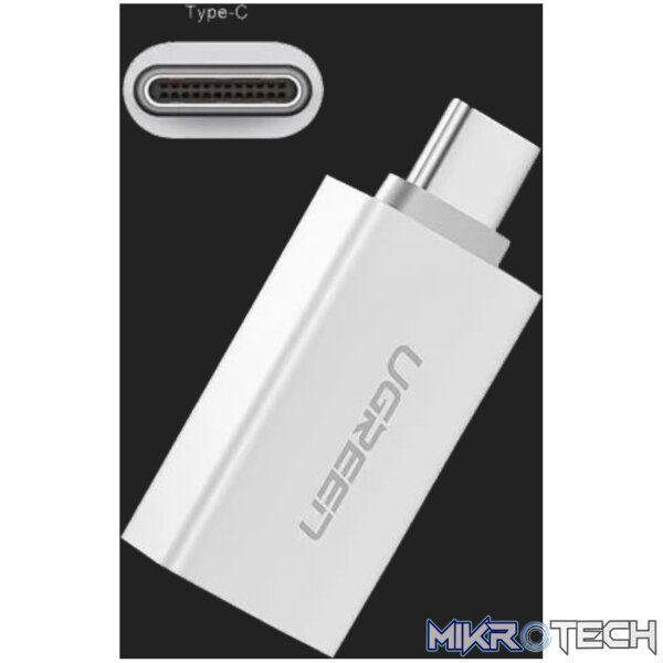 Ugreen US173 USB-A to USB Type-C Adapter - White - Image 2