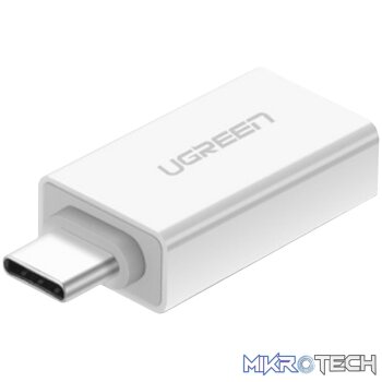 Ugreen US173 USB-A to USB Type-C Adapter - White
