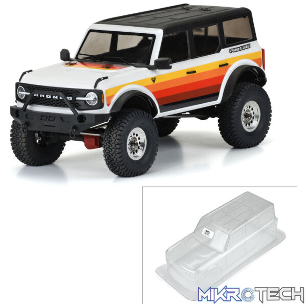 1/10 2021 Ford Bronco Clear Body Set 12.3" Wheelbase: Crawlers 1/10 2021 Ford Bronco Clear Body Set 12.3" Wheelbase: Crawlers