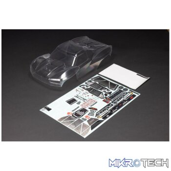 1/10 Clear Body with Decals: FURY 2WD