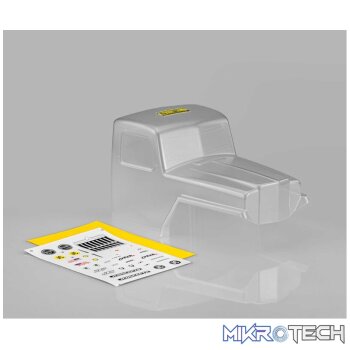1/10 JCI Creep 12.3" Wheelbase Clear Body Cab Only