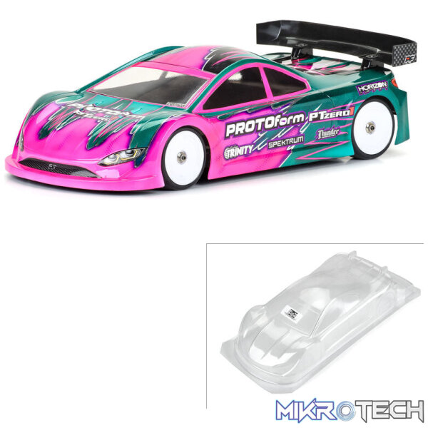 1/10 PTzero1 Light Weight (0.65mm) Clear Body for 190mm TC 1/10 PTzero1 Light Weight (0.65mm) Clear Body for 190mm TC