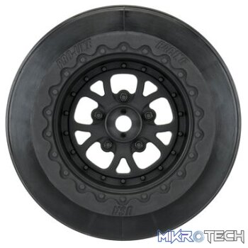 1/10 Pomona Drag Spec Rear 2.2"/3.0" 12mm Drag Wheels (2) Black