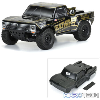 1/10 Pre-Cut 1967 Ford F-100 Heatwave Black Body: Short Course