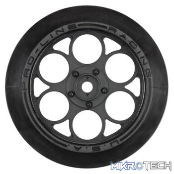 1/10 Showtime Front Runner Front 2.2"/2.7" 12mm Drag Wheels (2) Black