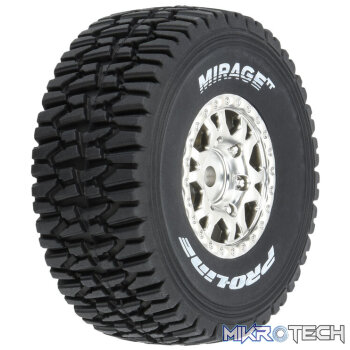 1/16 Mirage TT F/R Tyres MTD 12mm Silver Impulse (4) MOJAVE GROM
