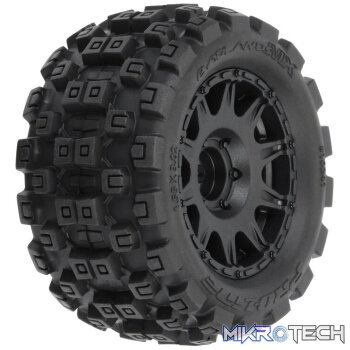 1/18 Badlands MX 1.85 Inch F/R MTD 12mm Black Raid GRANITE GROM