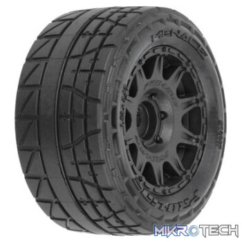 1/18 Menace F/R Street Tyres MTD 12mm Black Raid (4) GRANITE GROM