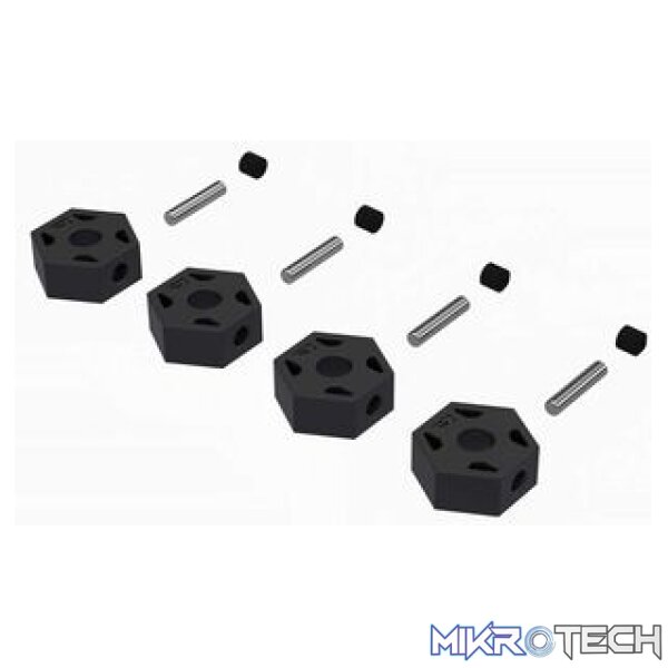 12mm Wheel Hex Set Plastic (4) 12mm Wheel Hex Set Plastic (4)
