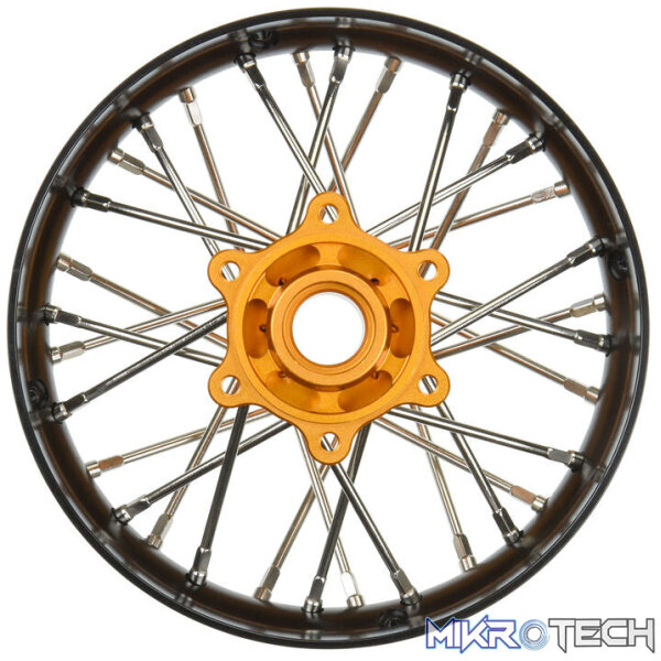 1/4 Pro-Spec Aluminum V2 Bead Rear Wheel Black/Gold (1) Promoto-SM 1/4 Pro-Spec Aluminum V2 Bead Rear Wheel Black/Gold (1) Promoto-SM